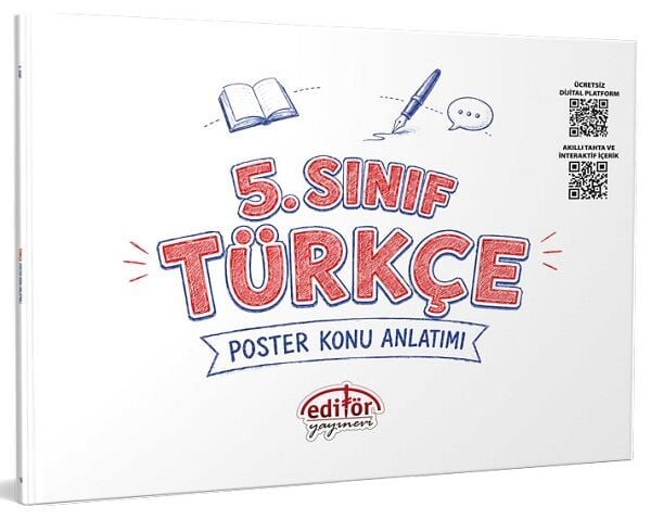 Editör 5. Sınıf Türkçe Poster Konu Anlatımı Editör Yayınları