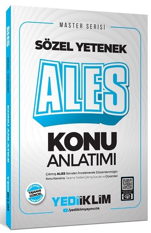 Yediiklim 2026 ALES Master Sözel Yetenek Konu Anlatımı Yediiklim Yayınları
