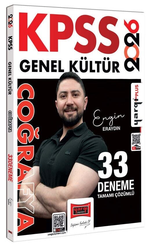 Yargı 2026 KPSS Coğrafya 33 Deneme Çözümlü - Engin Eraydın Yargı Yayınları