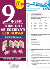 SÜPER FİYAT - Eğitim Dünyası 9. Sınıf Türk Dili ve Edebiyatı Yaprak Test Çek Kopar Eğitim Dünyası Yayınları