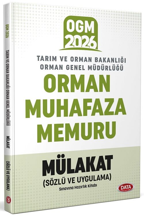 Data 2026 GYS Orman Genel Müdürlüğü Orman Muhafaza Memuru Mülakat Sınavına Hazırlık Kitabı Data Yayınları