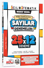 Acil YKS TYT Matematik Sayılar Maarif Model 25x12 Deneme Acil Yayınları