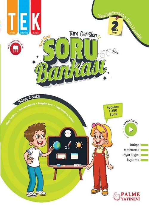 Palme 2. Sınıf Tüm Dersler TEK Soru Bankası Palme Yayınları
