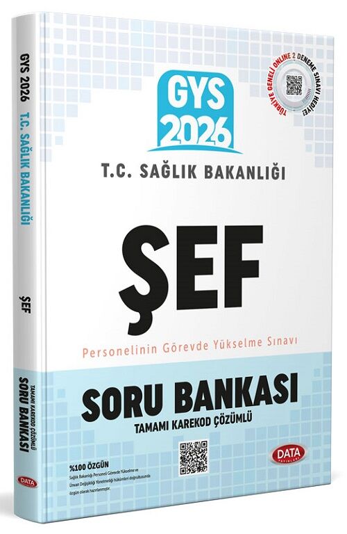 Data 2026 GYS Sağlık Bakanlığı Şef Soru Bankası Görevde Yükselme Data Yayınları