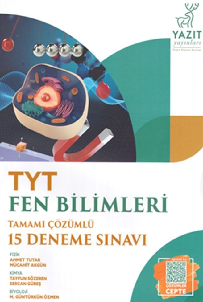 Yazıt YKS TYT Fen Bilimleri 15 Deneme Yazıt Yayınları