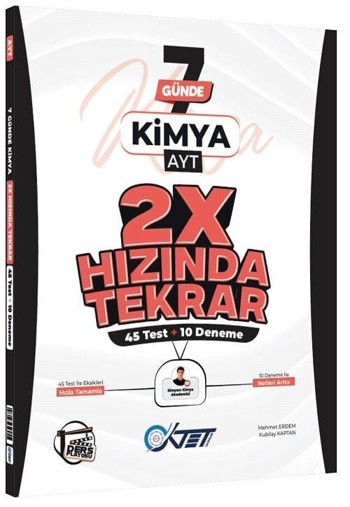 Oktet YKS AYT Kimya 7 Günde 2x Hızında Tekrar Oktet Yayınları