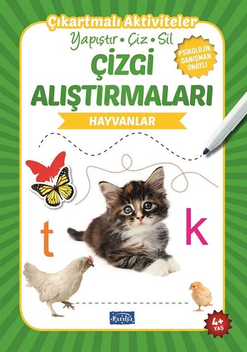 Çizgi Alıştırmaları - Hayvanlar Parıltı Yayınları