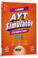ENS Yayınları YKS AYT Eşit Ağırlık Sözel 3 Adımda Simülatör 3 lü Deneme Sayacı Çözümlü ENS Yayınları
