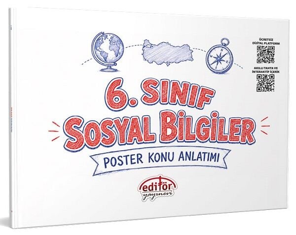Editör 6. Sınıf Sosyal Bilgiler Poster Konu Anlatımı Editör Yayınları