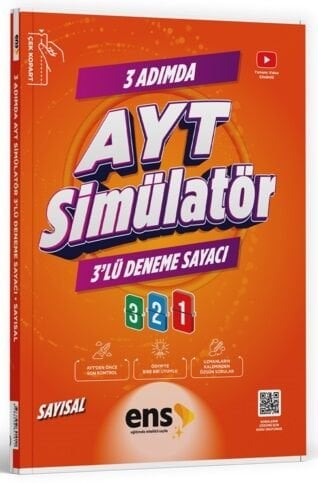 ENS Yayınları YKS AYT Sayısal 3 Adımda Simülatör 3 lü Deneme Sayacı Çözümlü ENS Yayınları