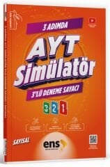 ENS Yayınları YKS AYT Sayısal 3 Adımda Simülatör 3 lü Deneme Sayacı Çözümlü ENS Yayınları