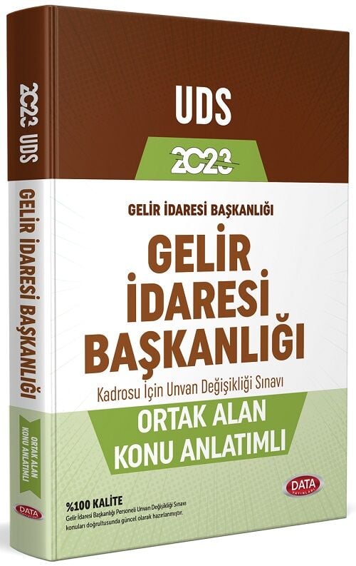 Data 2023 GYS ÜDS Hazine ve Maliye Bakanlığı Gelir İdaresi Başkanlığı Ortak Alan Konu Anlatımı Ünvan Değişikliği Data Yayınları