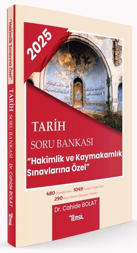 Temsil 2025 Hakimlik Kaymakamlık Tarih Soru Bankası - Cahide Bolat Temsil Yayınları