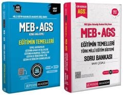 Pegem 2025 MEB-AGS Eğitimin Temelleri Konu + Soru Bankası 2 li Set Pegem Akademi Yayınları