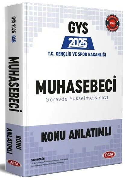 Data 2025 GYS Gençlik ve Spor Bakanlığı Muhasebeci Konu Anlatımlı Hazırlık Kitabı Görevde Yükselme Data Yayınları