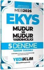 Yediiklim 2026 MEB EKYS Müdür ve Yardımcılığı 5 Deneme Çözümlü Yediiklim Yayınları