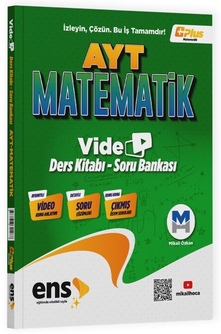 ENS Yayınları YKS AYT Matematik Video Ders Kitabı Soru Bankası ENS Yayınları