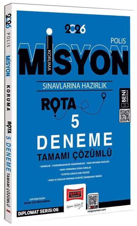 Yargı 2026 Polis Misyon Koruma Rota 5 Deneme Çözümlü - İrfan Ziya İbrahimgil Yargı Yayınları