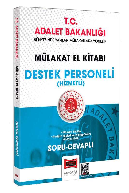 Yargı GYS Adalet Bakanlığı Destek Personeli Hizmetli Mülakat El Kitabı Soru Cevaplı Görevde Yükselme Yargı Yayınları