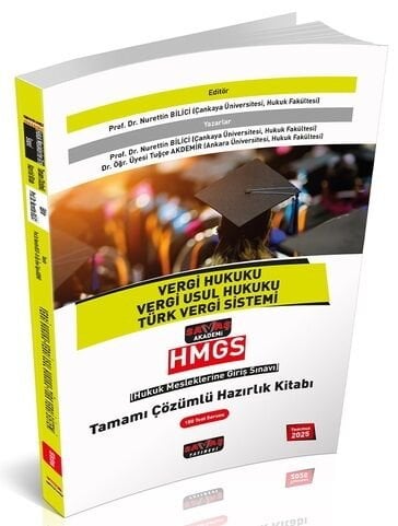 Savaş 2025 HMGS Vergi, Vergi Usul Hukuku, Türk Vergi Sistemi Hazırlık Kitabı Çözümlü - Nurettin Bilici, Tuğçe Akdemir Savaş Yayınları