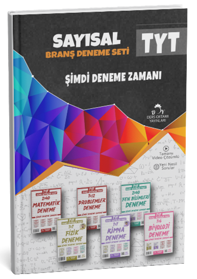 Ders Ortamı 2025 YKS TYT Sayısal Branş Deneme Seti Çözümlü Ders Ortamı Yayınları