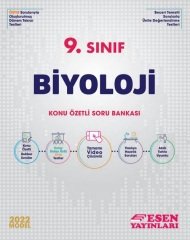 Esen 2022 9. Sınıf Biyoloji Konu Özetli Soru Bankası Esen Yayınları