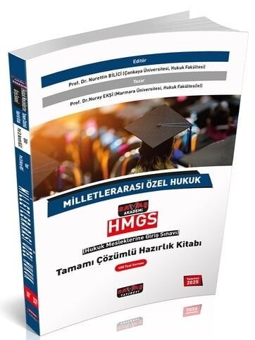 Savaş 2025 HMGS Milletlerarası Özel Hukuk Hazırlık Kitabı Çözümlü - Nurettin Bilici Savaş Yayınları