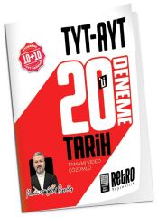 Retro YKS TYT AYT Tarih 10+10 20 Deneme Çözümlü - Mehmet Celal Özyıldız Retro Yayıncılık