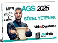 HocaWebde 2025 MEB-AGS Sözel Yetenek Video Ders Notu - Mustafa Onur Bozkuş HocaWebde Yayınları