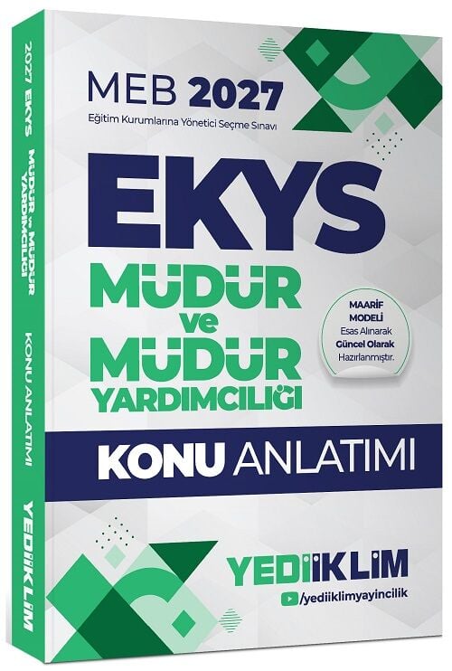 Yediiklim 2027 MEB EKYS Müdür ve Yardımcılığı Konu Anlatımlı Yediiklim Yayınları
