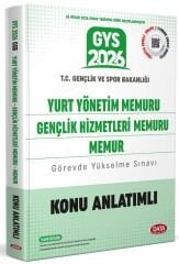 Data 2026 GYS Gençlik ve Spor Bakanlığı Yurt Yönetim, Gençlik Hizmetleri Memuru, Memur Konu Anlatımlı Görevde Yükselme Data Yayınları