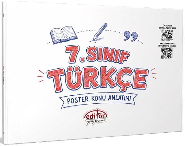 Editör 7. Sınıf Türkçe Poster Konu Anlatımı Editör Yayınları