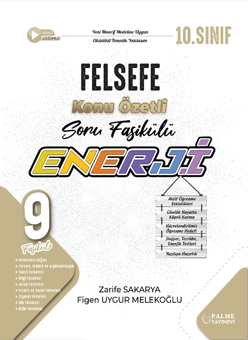 Palme 9. Sınıf Felsefe Enerji Konu Özetli Soru Fasikülleri Palme Yayınları