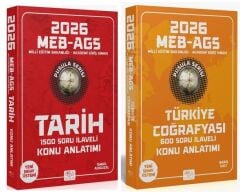 CBA Yayınları 2026 MEB-AGS Tarihin + Türkiye Coğrafyası Pusulası Konu Anlatımı 2 li Set - İsmail Adıgüzel, Barış Salt CBA Yayınları