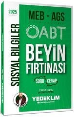 Yediiklim 2025 ÖABT MEB-AGS Sosyal Bilgiler Öğretmenliği Beyin Fırtınası Soru Cevap - Yasin Korkut Yediiklim Yayınları