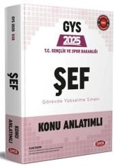 Data 2025 GYS Gençlik ve Spor Bakanlığı Şef Konu Anlatımlı Hazırlık Kitabı Görevde Yükselme Data Yayınları