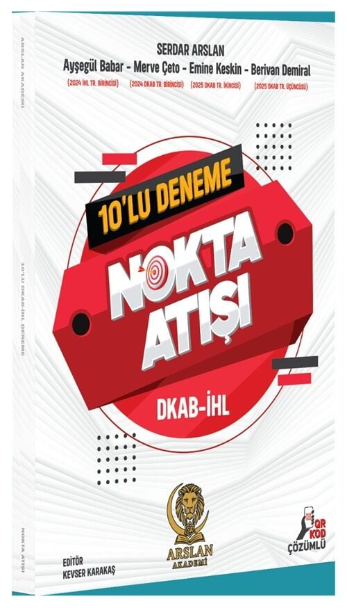 Arslan Akademi ÖABT MEB-AGS Din Kültürü ve Ahlak Bilgisi Nokta Atışı 10 Deneme Çözümlü - Serdar Arslan Arslan Akademi