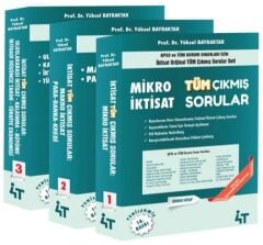 4T Yayınları KPSS A Grubu Mikro İktisat Tüm Çıkmış Sorular Çözümlü 18. Baskı - Yüksel Bilgili Bayraktar 4T Yayınları