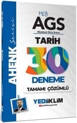 Yediiklim MEB-AGS Tarih 30 Deneme Çözümlü Ahenk Serisi - Ahmet Uğur Karakuza Yediiklim Yayınları
