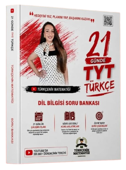 Türkçenin Matematiği YKS TYT 21 Günde Türkçe Dil Bilgisi Soru Bankası - Gamze Özdin Türkçenin Matematiği Yayınları