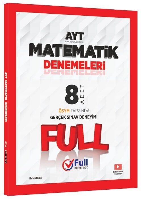 Full Matematik YKS AYT Matematik 8 Deneme Çözümlü Full Matematik Yayınları