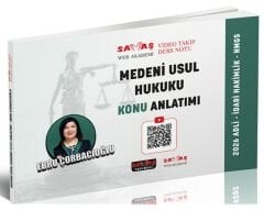 Savaş 2026 Adli İdari Hakimlik HMGS Medeni Usul Hukuku Video Takip Ders Notu Konu Anlatımı - Ebru Çorbacıoğlu Savaş Yayınları