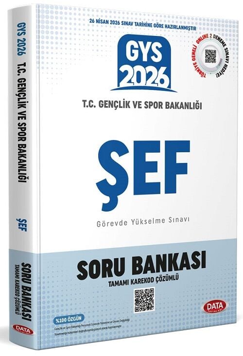 Data 2026 GYS Gençlik ve Spor Bakanlığı Şef Soru Bankası Çözümlü Görevde Yükselme Data Yayınları