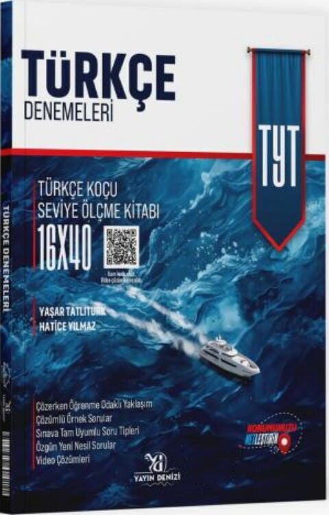 Yayın Denizi YKS TYT Türkçe 16x40 Türkçe Koçu Denemeleri Yayın Denizi Yayınları