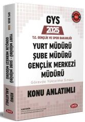 Data 2025 GYS Gençlik ve Spor Bakanlığı Yurt, Şube, Gençlik Merkezi Müdürü Konu Anlatımlı Görevde Yükselme Data Yayınları