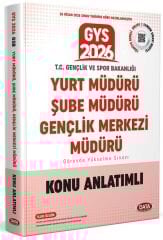 Data 2026 GYS Gençlik ve Spor Bakanlığı Yurt, Şube, Gençlik Merkezi Müdürü Konu Anlatımlı Görevde Yükselme Data Yayınları