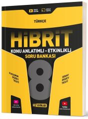 Hız Yayınları 8. Sınıf Türkçe Hibrit Konu Anlatımlı Etkinlikli Soru Bankası Hız Yayınları