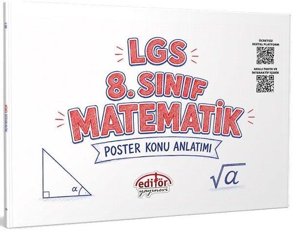 Editör 8. Sınıf LGS Matematik Poster Konu Anlatımı Editör Yayınları