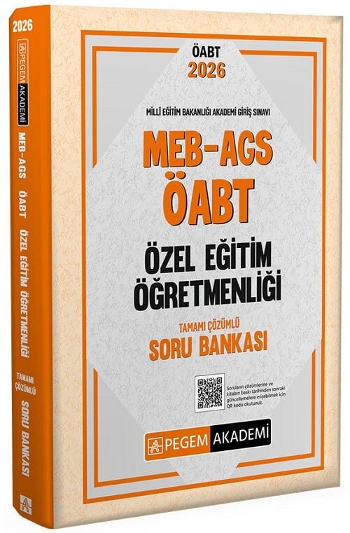 Pegem 2026 ÖABT MEB-AGS Özel Eğitim Öğretmenliği Soru Bankası Çözümlü Pegem Akademi Yayınları
