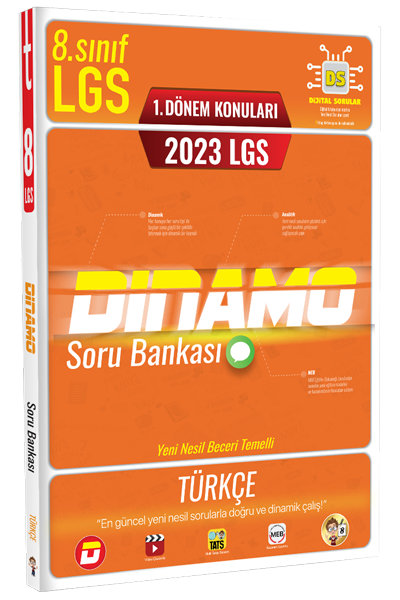 Tonguç 2023 8. Sınıf LGS 1. Dönem Türkçe Dinamo Soru Bankası Tonguç Akademi